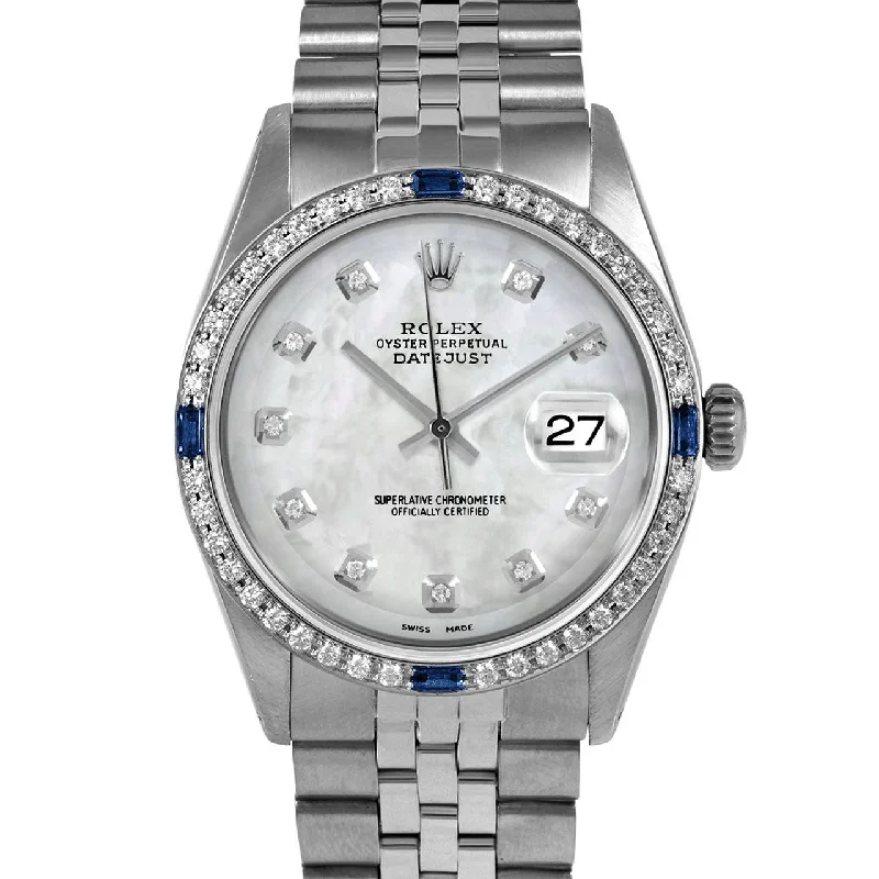 Rolex Datejust 36mm | 1601-SS-WMOP-DIA-AM-4SPH-JBL