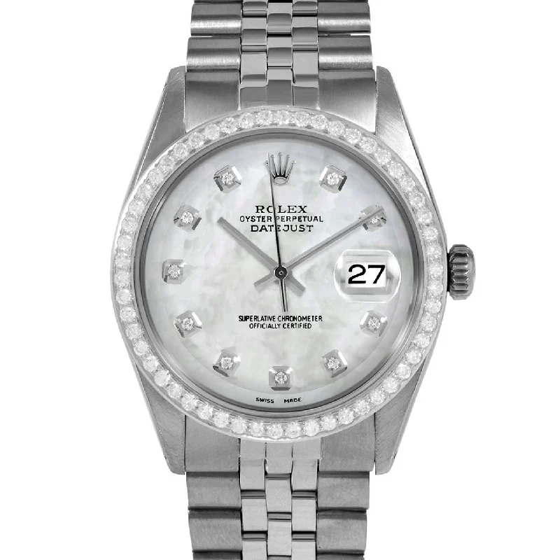 Rolex Datejust 36mm | 1601-SS-WMOP-DIA-AM-BDS-JBL