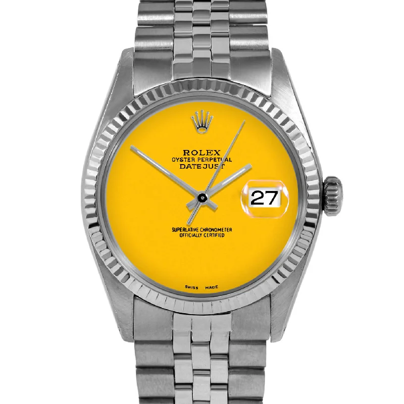 Rolex Datejust 36mm | 1601-SS-YLW-NOHM-FLT-JBL