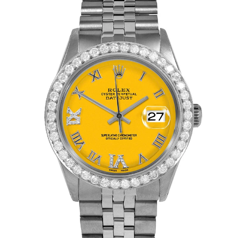 Rolex Datejust 36mm | 1601-SS-YLW-RDR69-25CT-JBL