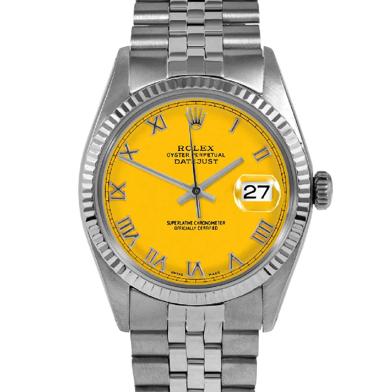 Rolex Datejust 36mm | 1601-SS-YLW-ROM-FLT-JBL