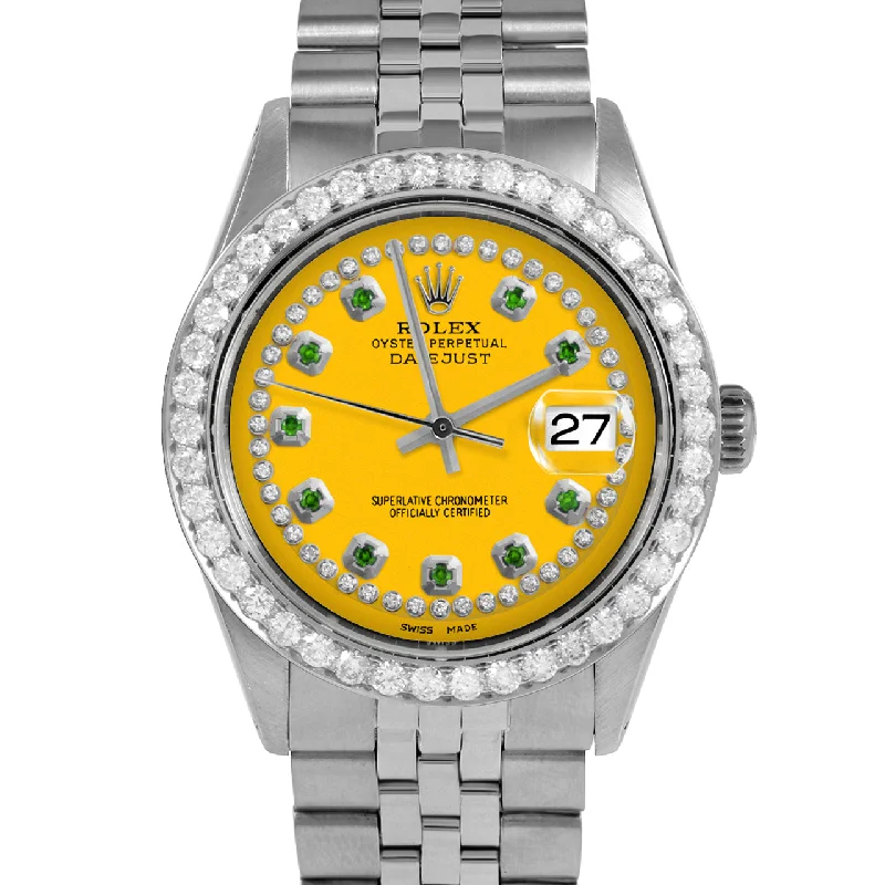 Rolex Datejust 36mm | 1601-SS-YLW-STRE-25CT-JBL