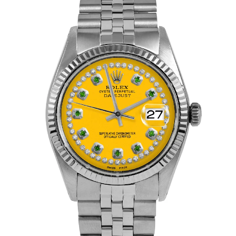 Rolex Datejust 36mm | 1601-SS-YLW-STRE-FLT-JBL