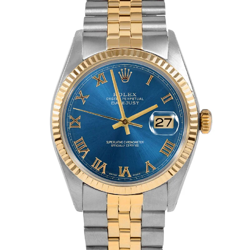 Rolex Datejust 36mm | 1601-TT-BLU-ROM-FLT-JBL