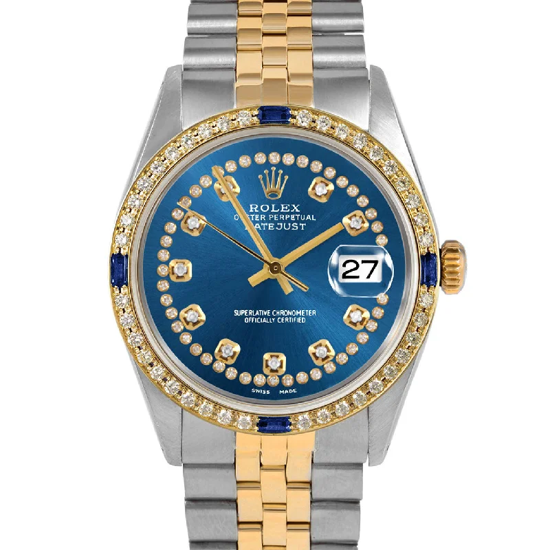 Rolex Datejust 36mm | 1601-TT-BLU-STRD-4SPH-JBL