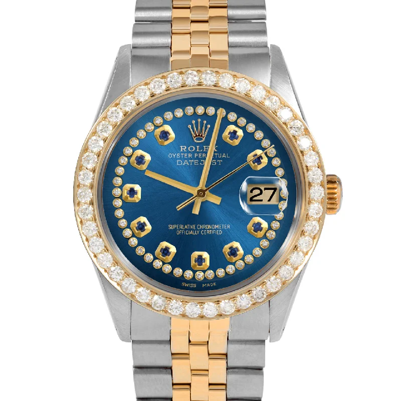 Rolex Datejust 36mm | 1601-TT-BLU-STRS-25CT-JBL