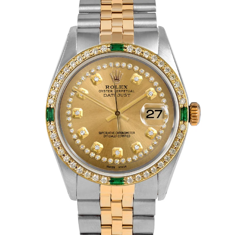 Rolex Datejust 36mm | 1601-TT-CHM-STRD-4EMD-JBL