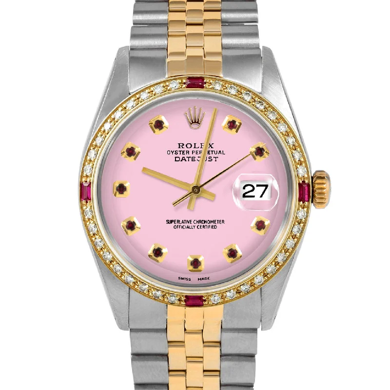 Rolex Datejust 36mm | 1601-TT-PNK-RBY-AM-4RBY-JBL