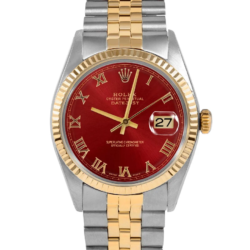 Rolex Datejust 36mm | 1601-TT-RED-ROM-FLT-JBL