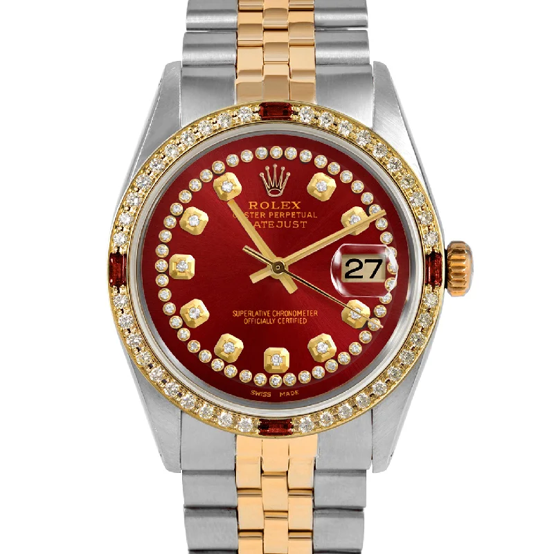 Rolex Datejust 36mm | 1601-TT-RED-STRD-4RBY-JBL