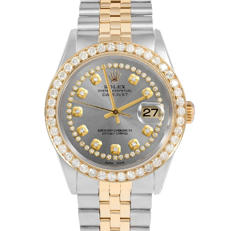 Rolex Datejust 36mm | 1601-TT-SLT-STRD-25CT-JBL