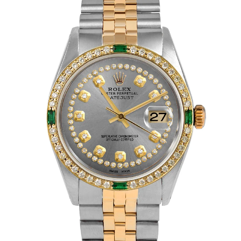 Rolex Datejust 36mm | 1601-TT-SLT-STRD-4EMD-JBL