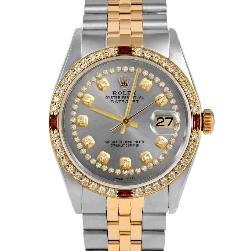 Rolex Datejust 36mm | 1601-TT-SLT-STRD-4RBY-JBL