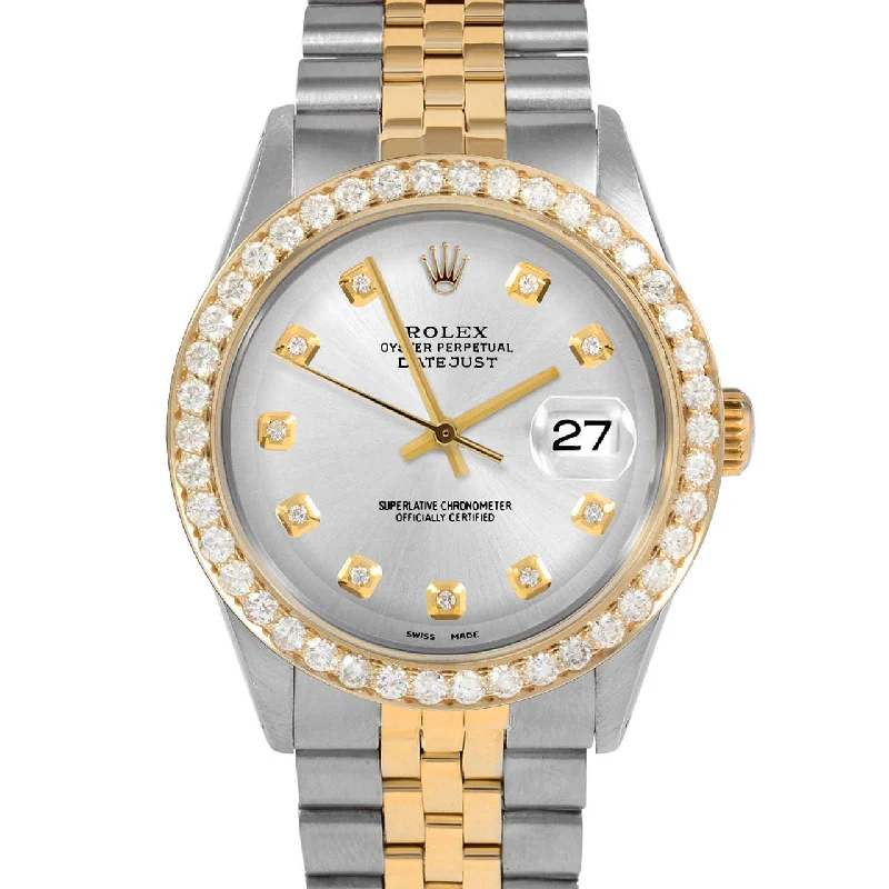 Rolex Datejust 36mm | 1601-TT-SLV-DIA-AM-25CT-JBL