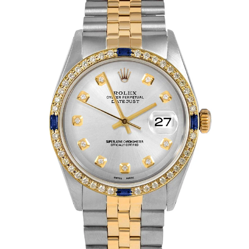 Rolex Datejust 36mm | 1601-TT-SLV-DIA-AM-4SPH-JBL