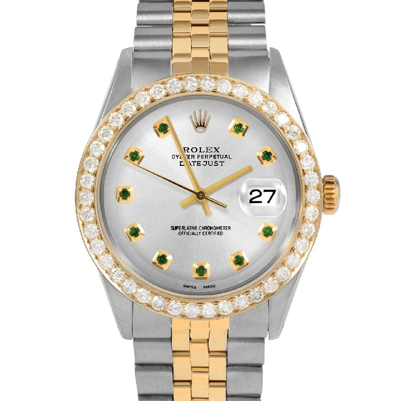 Rolex Datejust 36mm | 1601-TT-SLV-EMD-AM-25CT-JBL