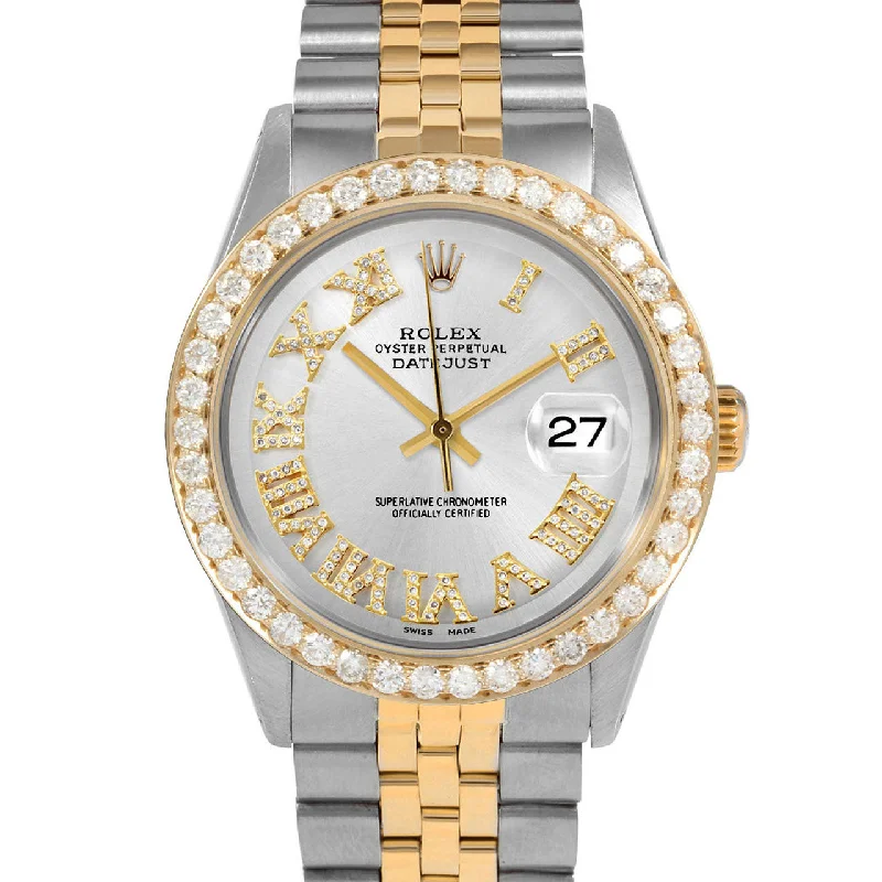 Rolex Datejust 36mm | 1601-TT-SLV-FDR-25CT-JBL