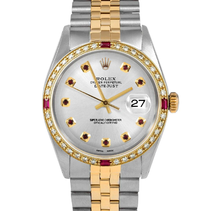 Rolex Datejust 36mm | 1601-TT-SLV-RBY-AM-4RBY-JBL