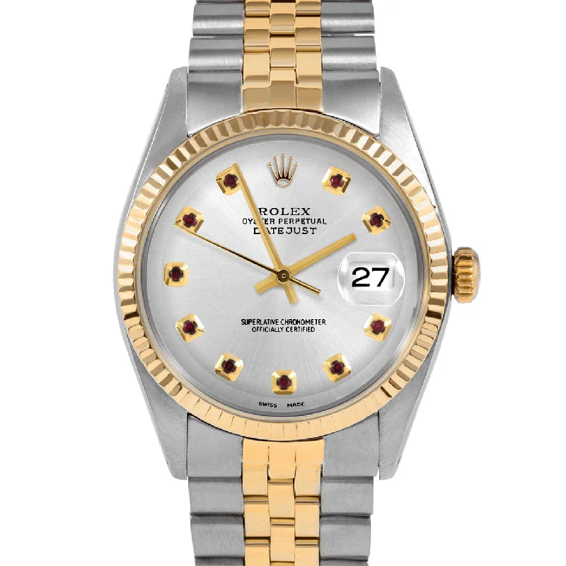 Rolex Datejust 36mm | 1601-TT-SLV-RBY-AM-FLT-JBL