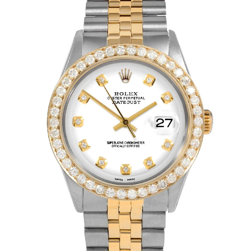 Rolex Datejust 36mm | 1601-TT-WHT-DIA-AM-25CT-JBL