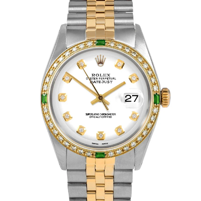 Rolex Datejust 36mm | 1601-TT-WHT-DIA-AM-4EMD-JBL