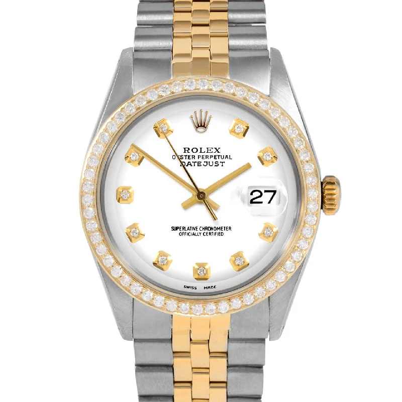 Rolex Datejust 36mm | 1601-TT-WHT-DIA-AM-BDS-JBL