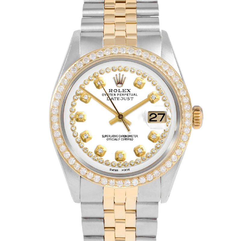 Rolex Datejust 36mm | 1601-TT-WHT-STRD-BDS-JBL