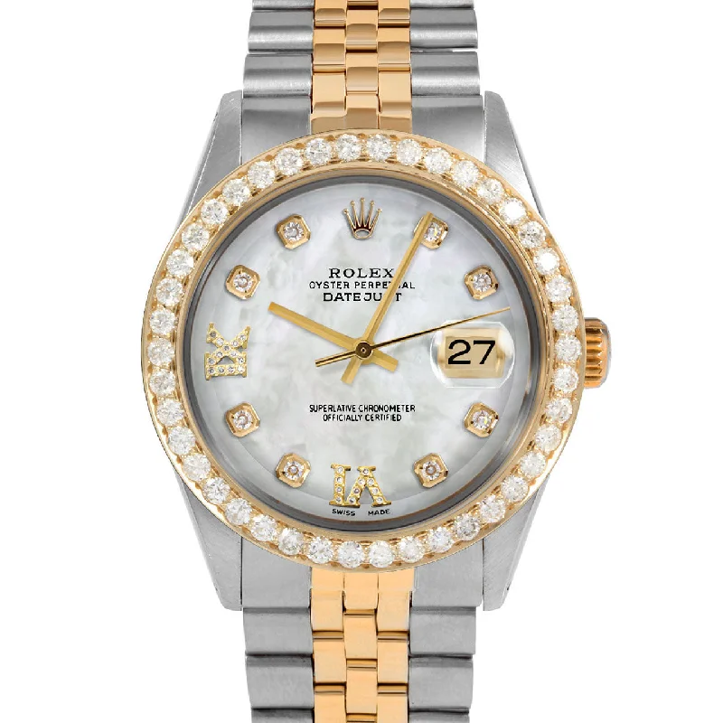 Rolex Datejust 36mm | 1601-TT-WMOP-8DR69-25CT-JBL