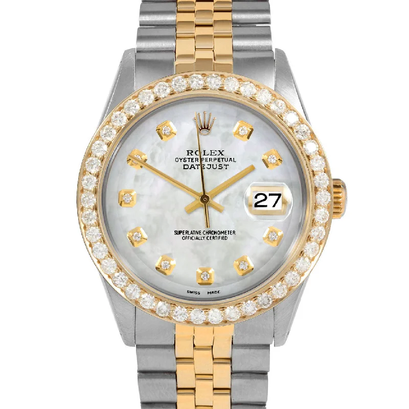 Rolex Datejust 36mm | 1601-TT-WMOP-DIA-AM-25CT-JBL