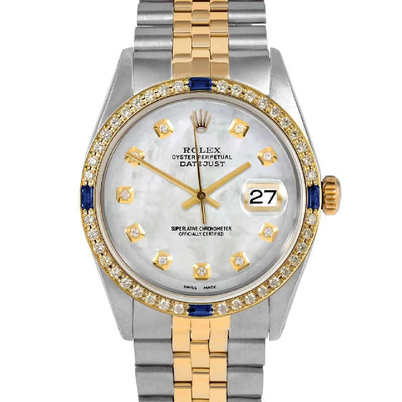 Rolex Datejust 36mm | 1601-TT-WMOP-DIA-AM-4SPH-JBL