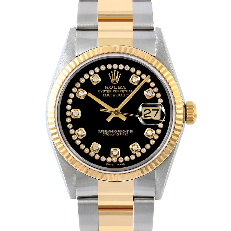 Rolex Datejust 36mm | 16013-BLK-STRD-FLT-OYS