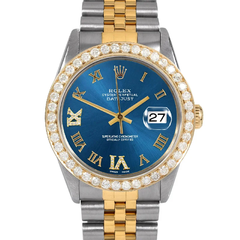 Rolex Datejust 36mm | 16013-BLU-RDR69-25CT-JBL