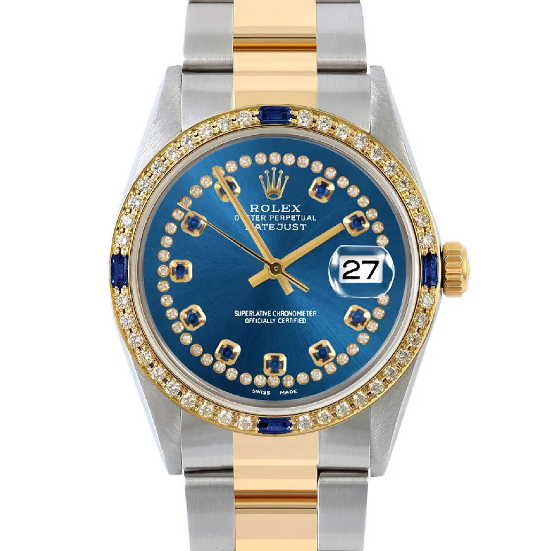 Rolex Datejust 36mm | 16013-BLU-STRS-4SPH-OYS