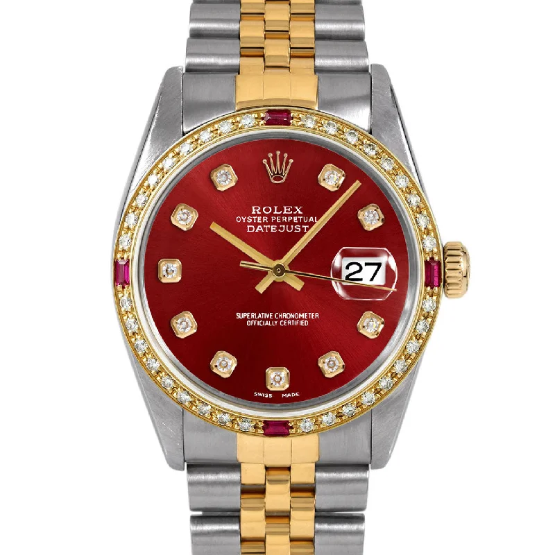 Rolex Datejust 36mm | 16013-RED-DIA-AM-4RBY-JBL