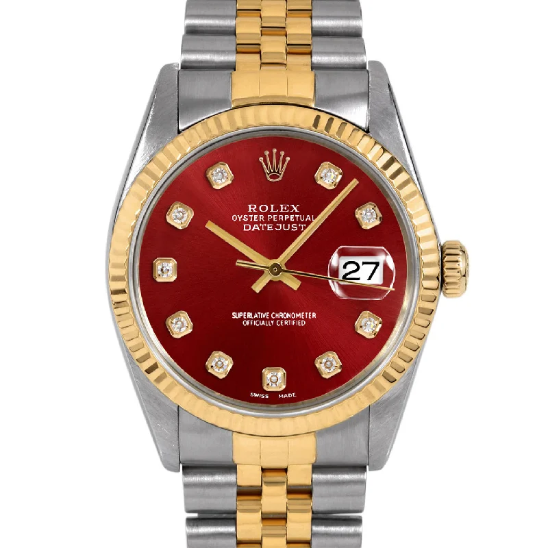 Rolex Datejust 36mm | 16013-RED-DIA-AM-FLT-JBL