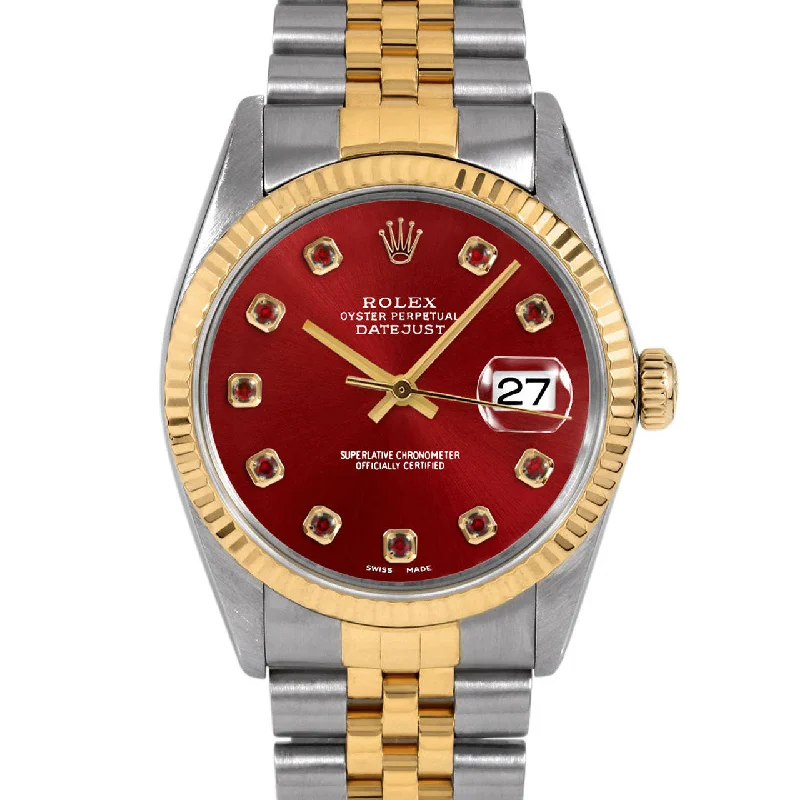 Rolex Datejust 36mm | 16013-RED-RBY-AM-FLT-JBL