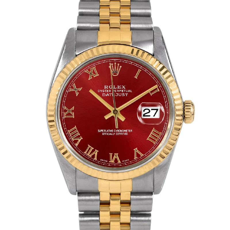 Rolex Datejust 36mm | 16013-RED-ROM-FLT-JBL