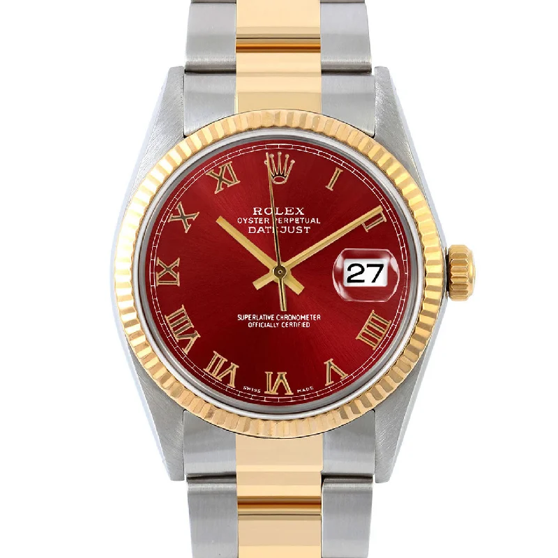 Rolex Datejust 36mm | 16013-RED-ROM-FLT-OYS