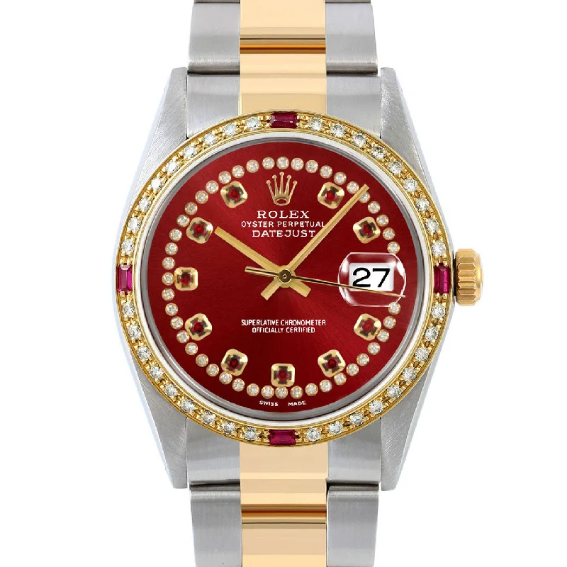 Rolex Datejust 36mm | 16013-RED-STRR-4RBY-OYS