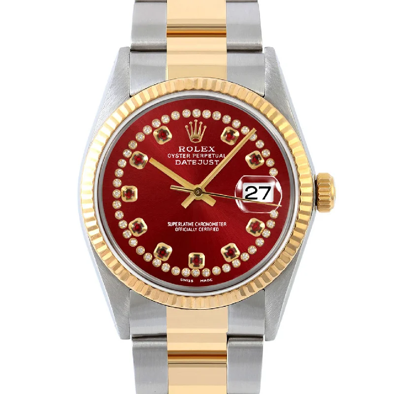 Rolex Datejust 36mm | 16013-RED-STRR-FLT-OYS