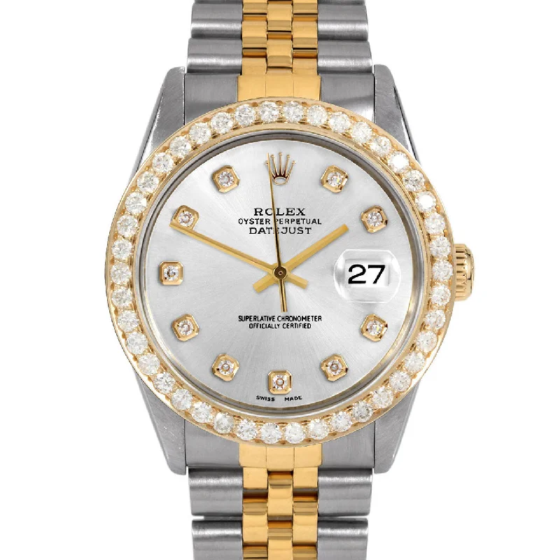 Rolex Datejust 36mm | 16013-SLV-DIA-AM-25CT-JBL