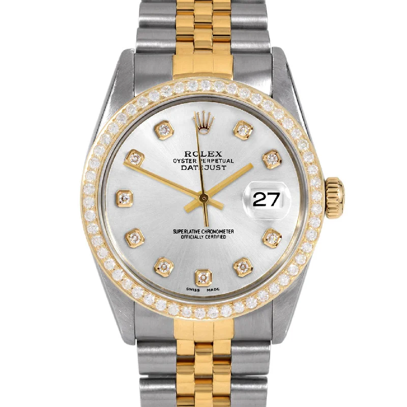 Rolex Datejust 36mm | 16013-SLV-DIA-AM-BDS-JBL