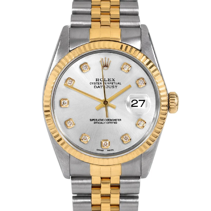 Rolex Datejust 36mm | 16013-SLV-DIA-AM-FLT-JBL