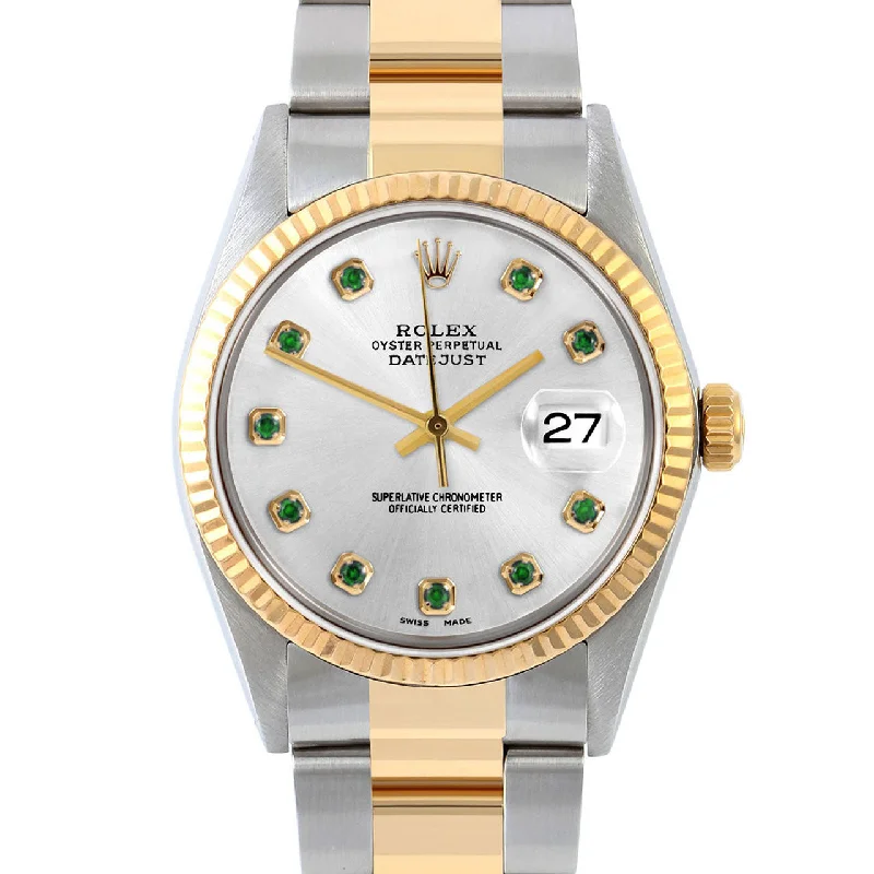 Rolex Datejust 36mm | 16013-SLV-EMD-AM-FLT-OYS