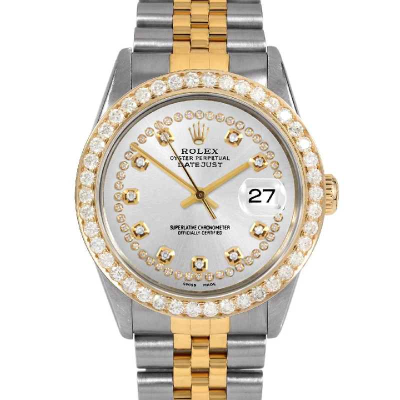 Rolex Datejust 36mm | 16013-SLV-STRD-25CT-JBL