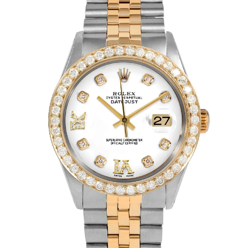 Rolex Datejust 36mm | 16013-WHT-8DR69-25CT-JBL