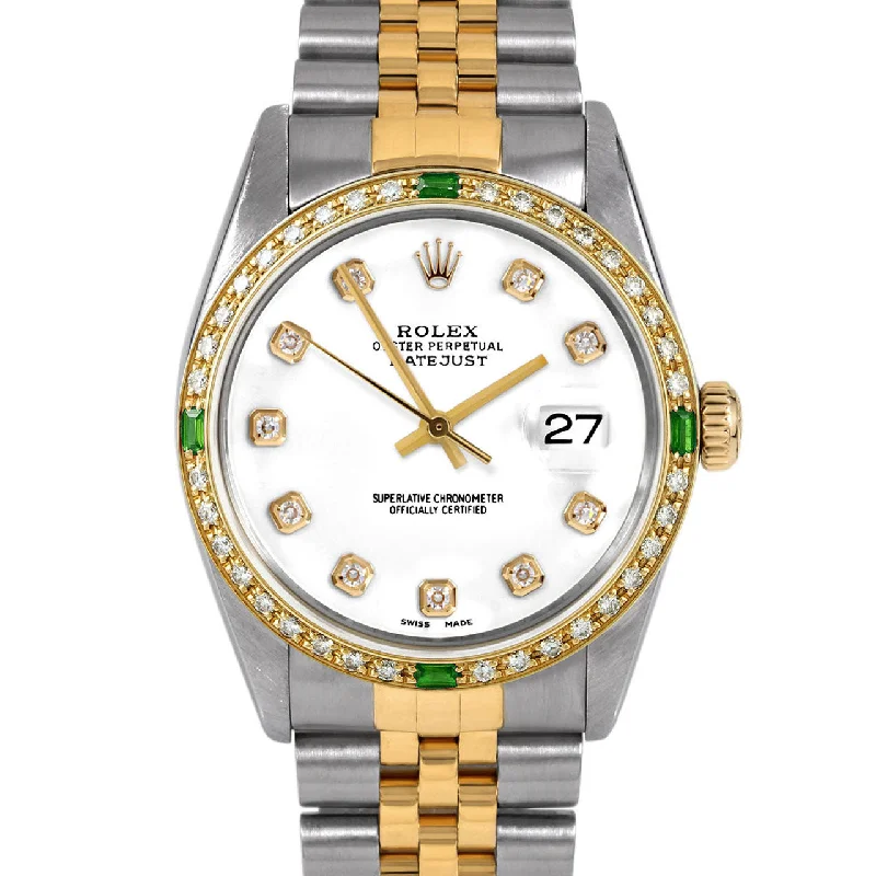 Rolex Datejust 36mm | 16013-WHT-DIA-AM-4EMD-JBL