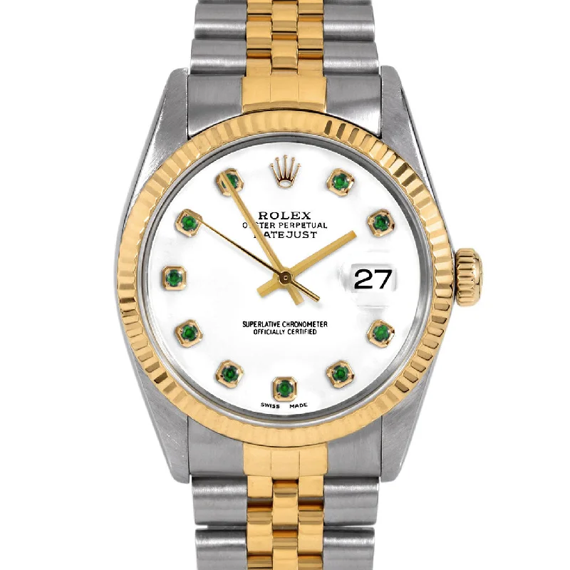 Rolex Datejust 36mm | 16013-WHT-EMD-AM-FLT-JBL