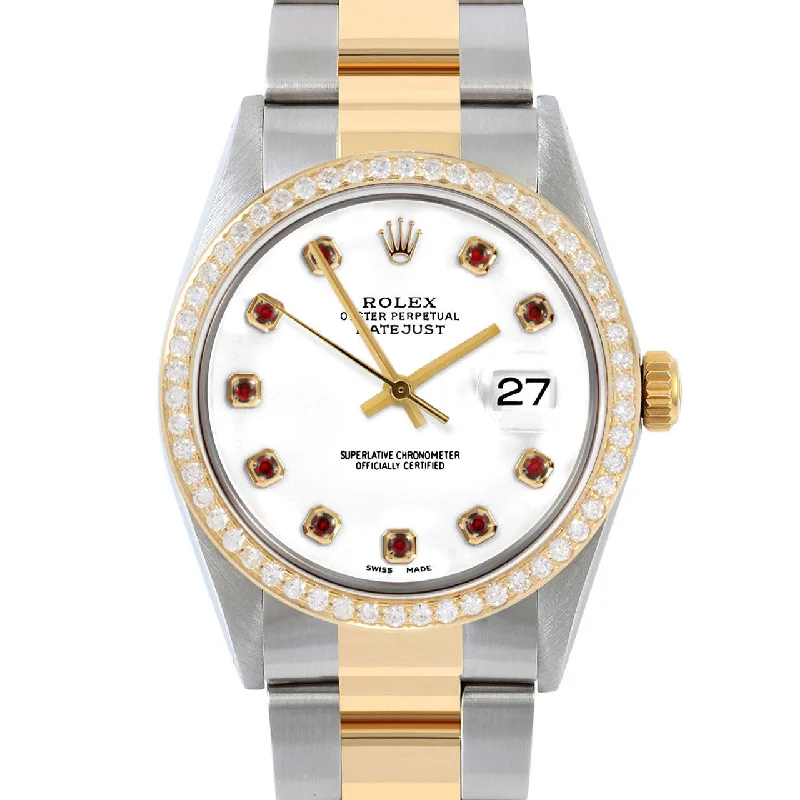 Rolex Datejust 36mm | 16013-WHT-RBY-AM-BDS-OYS