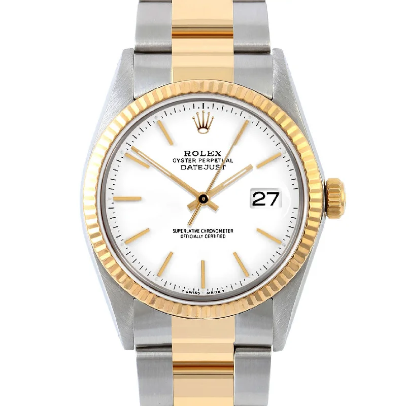 Rolex Datejust 36mm | 16013-WHT-STK-FLT-OYS